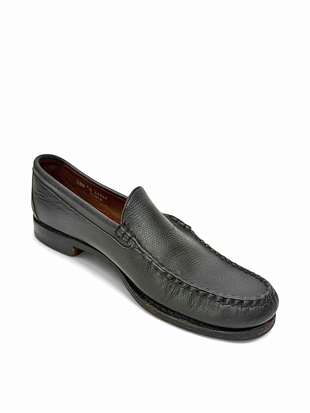 Allen Edmonds Mens Loafer Shoes Sanibel Black Leather Dress Size 10.5D